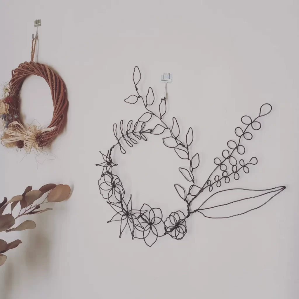 ワイヤーアート作品