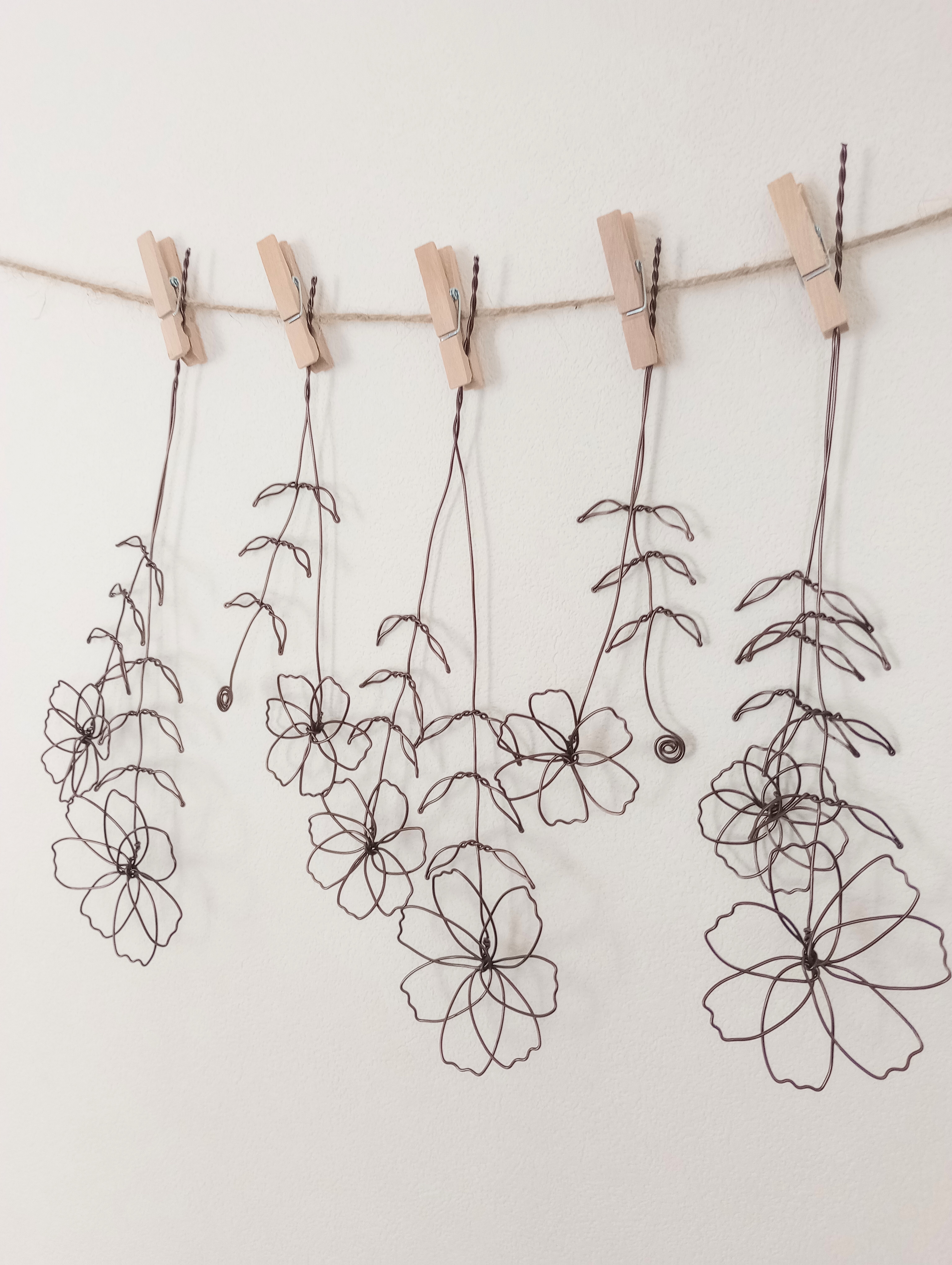 ワイヤーアート作品